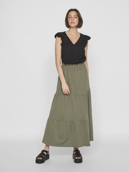 Actual product image Vila V-neck top with cropped sleeves (S)