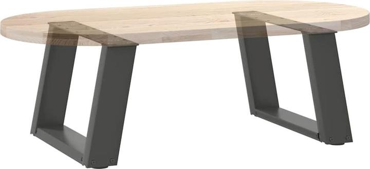 Produktbild VidaXL Couchtischbeine U-Form 2 Stk. Anthrazit 50x(30-31) cm Stahl Tischbein