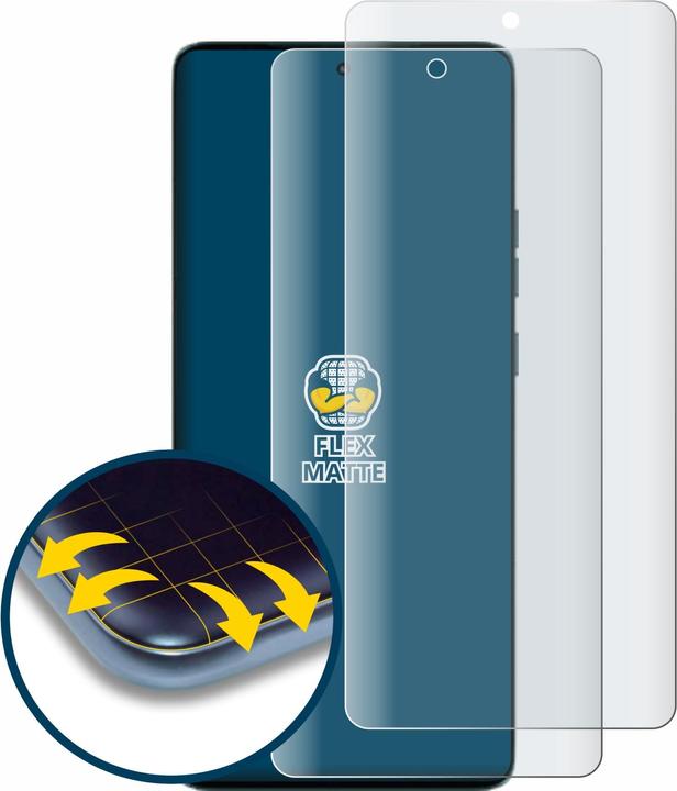 Produktbild BROTECT Fullscreen Schutzfolie Displayschutz Folie Matt Entspiegelungsfolie (2 Stück, Motorola Edge 50)