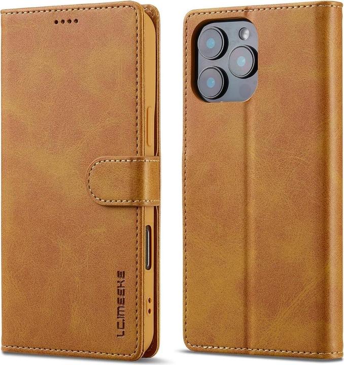 Produktbild LC.Imeeke iPhone 16 Pro - Leder Etui Hülle (Apple iPhone 16 Pro)