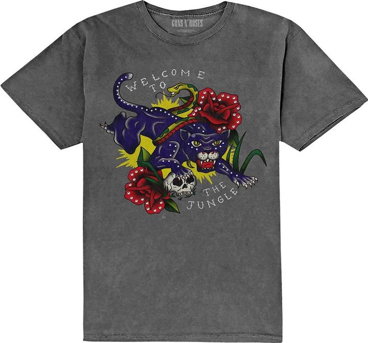 Universal Textiles Unisex Adult Welcome To The Jungle Embellished T-Shirt