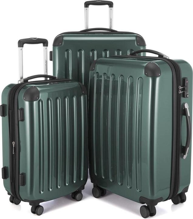 Hauptstadtkoffer Alex - Kofferset TSA Waldgrün, S/M/L (119 l, Handgepäck (bis 50l), M (50 - 90l), L (90 - 115l))