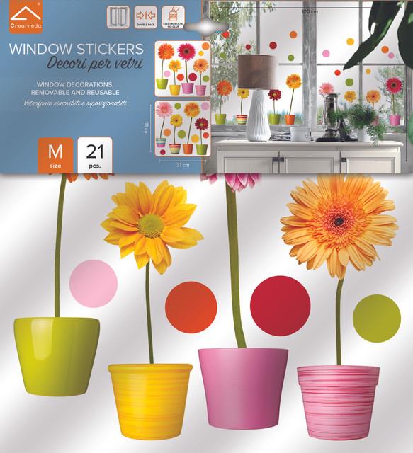 Immagine prodotto Crearreda Windowsticker 31x31 cm Gerberas