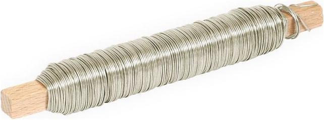 Actual product image BestaPac Kupferdraht Deko silber 0.5mm