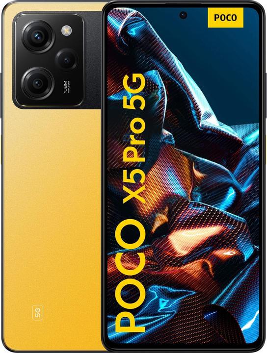 Produktbild Xiaomi Poco X5 Pro (256 GB, Yellow, 6.67", Dual SIM, 108 Mpx, 5G)