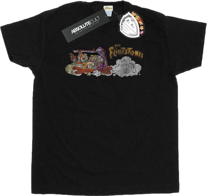 Immagine prodotto The Flintstones Family Car Distressed Maglietta Uomo (XXL)