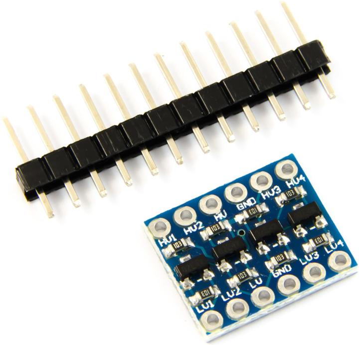Actual product image Purecrea Logic Level Converter 4-channel 5V / 3.3V