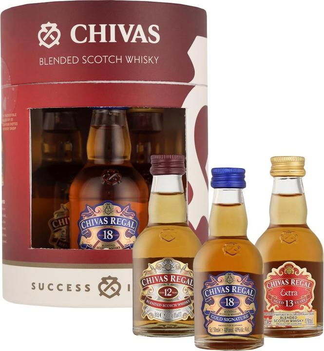 Actual product image Chivas Regal Miniature Giftset 40% Vol. 0,15l