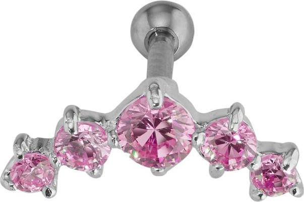 Bright pink, Silver