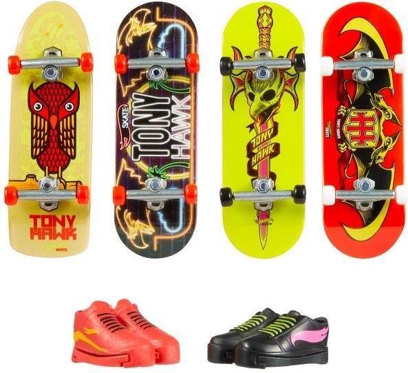 Hot Wheels Skateboard + Schuhe 4er-Pack