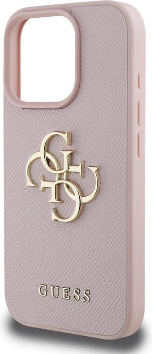 Image du produit Guess Hardcase PU Grained Big 4G and Classic Logo Case for iPhone 16 Pro Max 6,9" Pink (Apple iPhone 16 Pro Max)