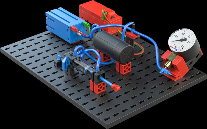 Actual product image Fischertechnik STEM Pneumatics MINT Kits Kit da costruire Pneumatica 2-4