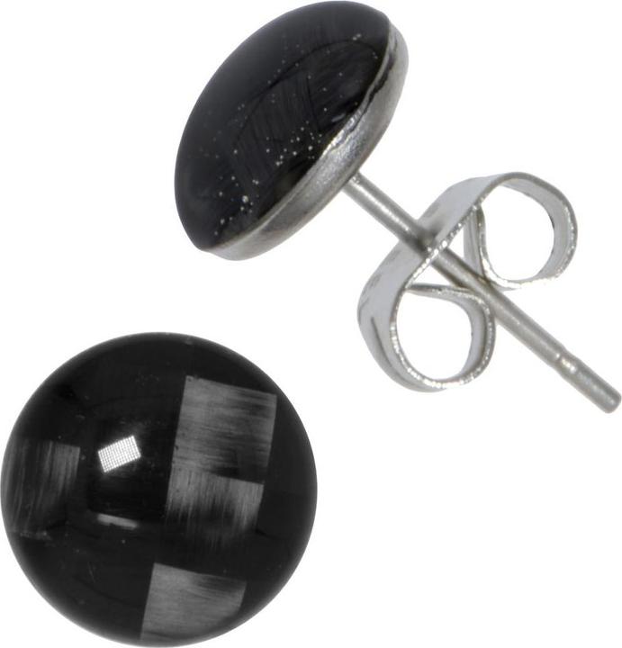 Image du produit Bijouteria Clous d'oreille (Acier inoxydable, Carbone, Résine époxy)