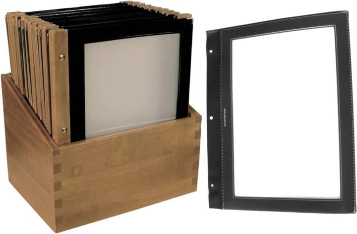 Actual product image Contacto Menu folder wood (1 x)