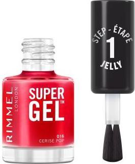 Produktbild Rimmel London SUPER GEL esmalte de uñas #16-Cerise Pop 12 ml (016 Cerise Pop, Gel-Effekt Nagellack)