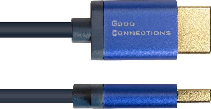 Image du produit Good Connections GC 4521-SF015B HDMI A pc > pc flex 8Ka60 Hz 1.5m bleu (1.50 m, HDMI)