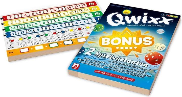 Actual product image Qwixx bonus extra blocks (German)