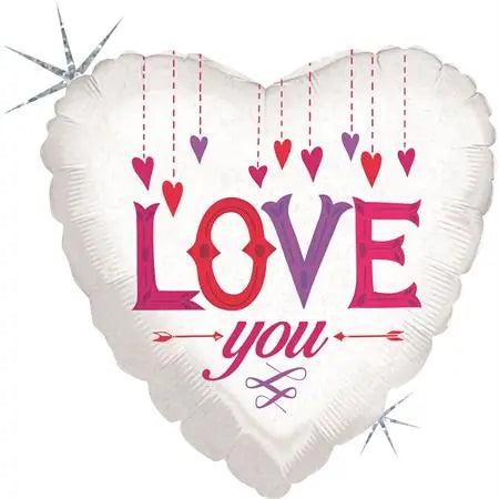 Produktbild Grabo Balloons Love You Herz Ballon
