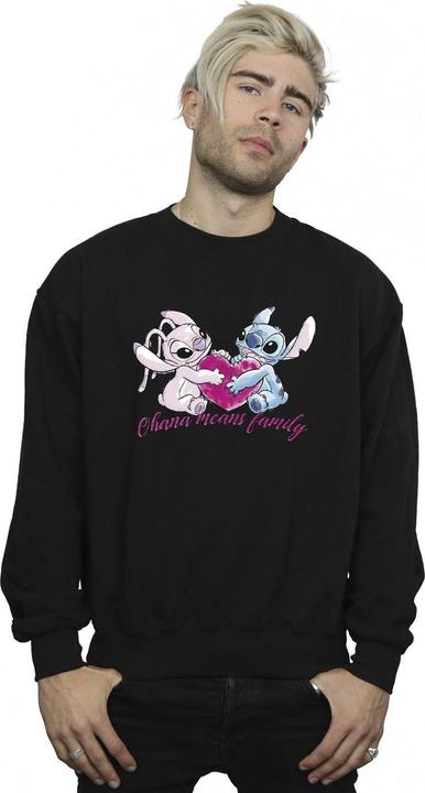 Produktbild Disney Lilo And Stitch Ohana Heart With Angel Sweatshirt (M)