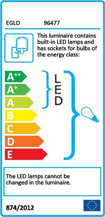 Label énergétique EGLO Pasteri (380 lm, E27)