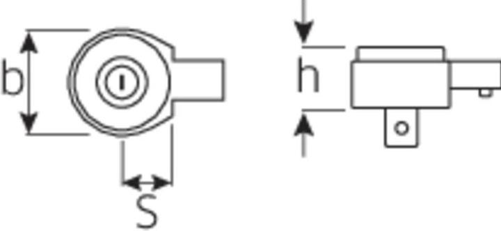 Produktbild Stahlwille Feinzahn-Einsteckknarre | 735/5 (3/8", 80 Nm)