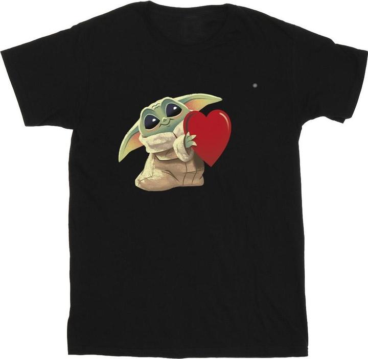 Image du produit Star Wars - T-shirt THE MANDALORIAN THE KIDS WITH HEART - Fille (152, 158)