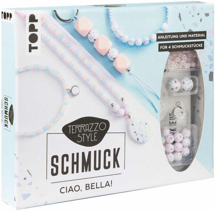 Actual product image Topp Terrazzo jewellery set Ciao, Bella! (Pastel/ Blue)