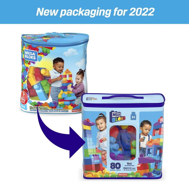 Produktbild Mega Bloks Bausteinebeutel bunt (80 Teile)