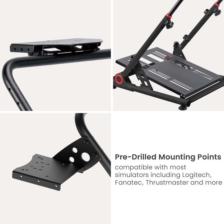 Immagine prodotto Wiltec Supporto per volante pieghevole Supporto per volante Stand Gaming Sim Racing Setup
