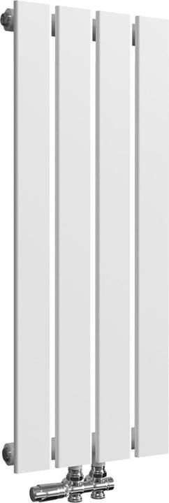 Emke Heizkörper, Flachheizkörper mit Zentralanschluss, Weiss 90x30cm 403W Einlagig (403 W)