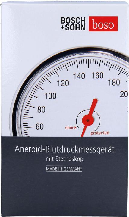 Actual product image Boso egotest aneroid blood pressure monitor with tension clamp Velcro cuff & built-in stethoscope (Blood pressure monitor upper arm)