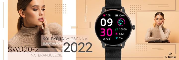 Produktbild Gino Rossi G. Rossi WOMEN'S SMART WATCH G. Rossi SW020-2 - PRESSURE GAUGE, PULSE OXIMETER (zg338b)