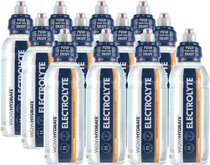 Actual product image Wow Hydrate Electrolyte Water (12 x 500ml) (Orange, 12 x)