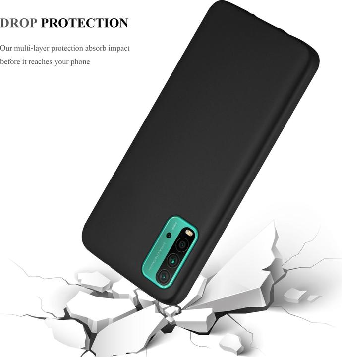 Actual product image Cadorabo TPU Matt Metallic Sleeve (Xiaomi Redmi 9T, Xiaomi Poco M3)