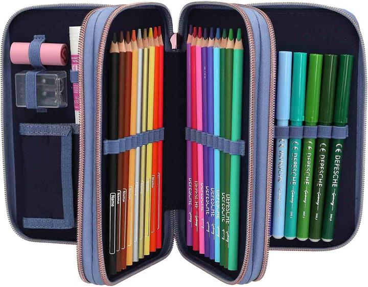 Image du produit Magni Depesche TOPModel Trousse à crayons LED WOLF 3 compartiments 7,5x13x20cm