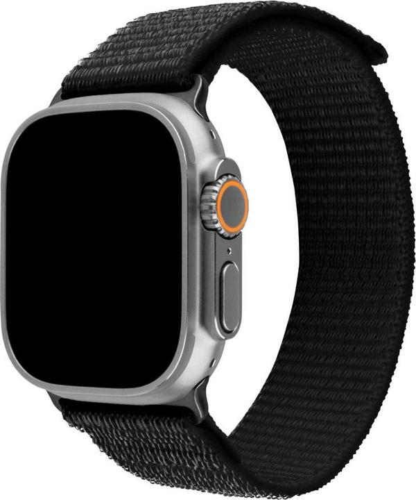 Actual product image Fixed Nylon Sporty Strap for Apple Watch Ultra 49mm, black