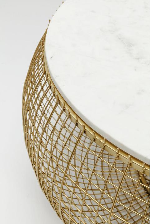 Produktbild Kare Design Couchtisch Cesta Marmor Gold Ø100cm (Ø 102 x 42 cm)