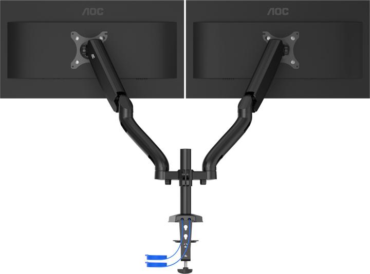 AOC AD110DX Flat Panel Desk Mount 80 cm (31.5"" ) Black Table/Bench (Table, 31.50")