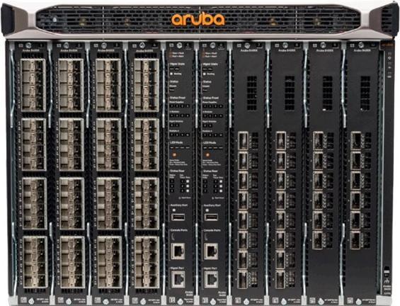 HPE E Aruba 8400 Switch Bundle, 1 Mngt. Modulo, 3 PSU, 2 moduli tessuto 8400X, 1 modulo da 32 porte (32 Porti)