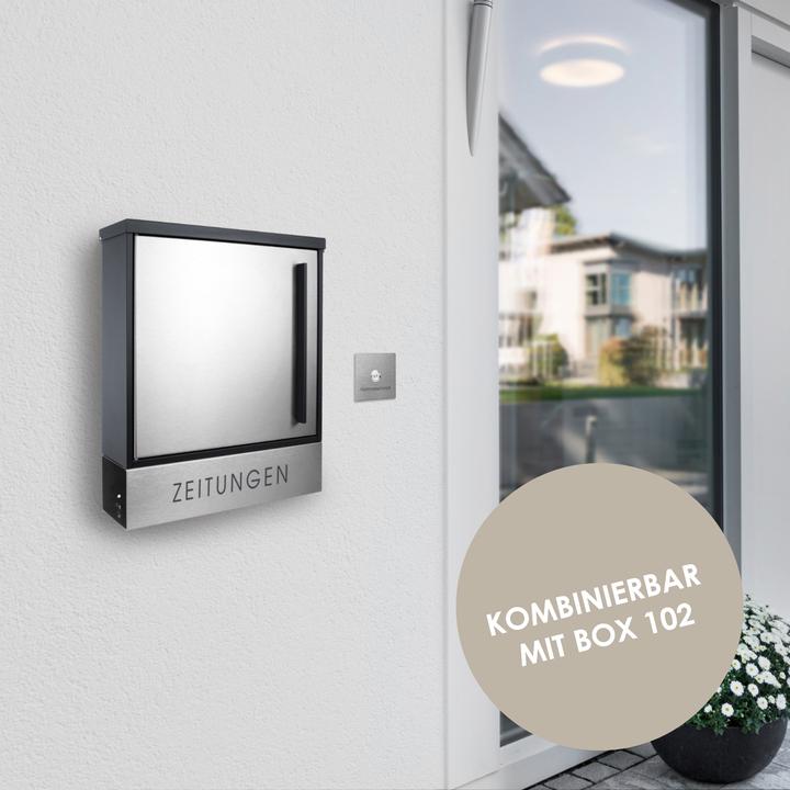 Immagine prodotto Mocavi "Giornali" etichettato in acciaio inox, modello ZF 1 NF75B