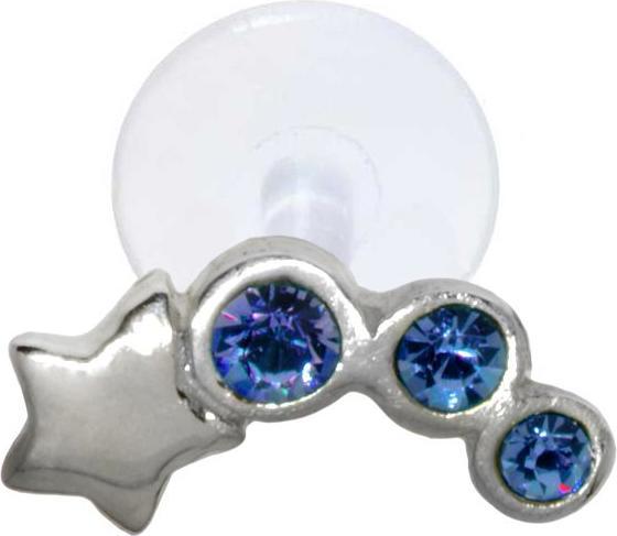 Produktbild Bijouteria Ohrpiercing (Silber 925, Bioplast, Kristall)