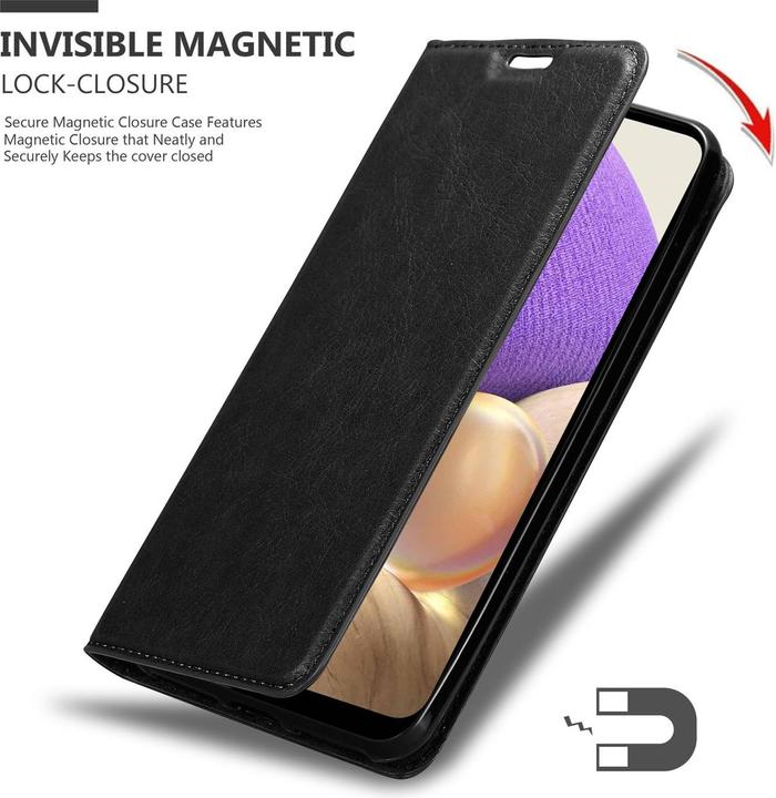 Actual product image Cadorabo Book Invisible Magnet Cover (Samsung Galaxy A32 5G)