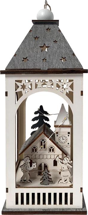Image du produit HTI-Living Lanterne de Noël à LED avec église (1 x)