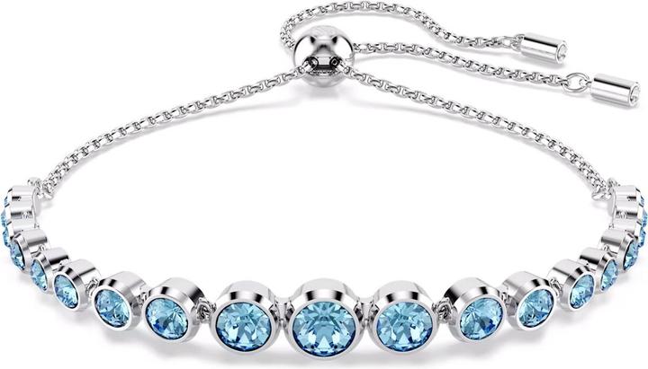 Produktbild Swarovski Imber Tennis Armband Gemischte Rundschliffe Blau (24 cm, Swarovski Metall)