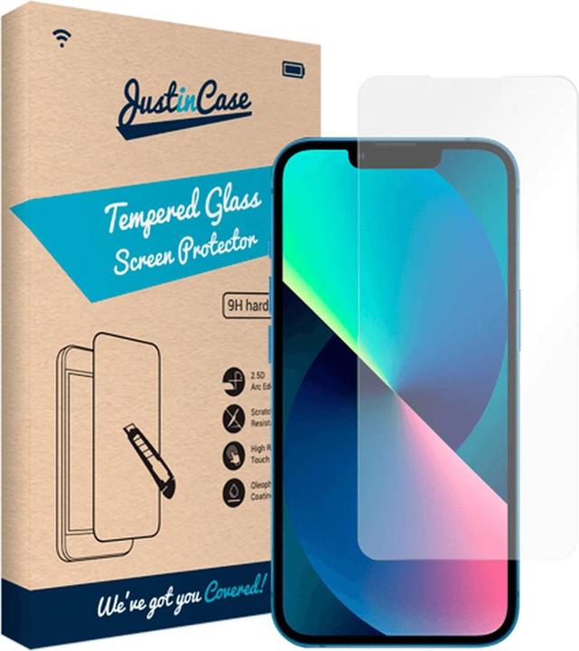 Immagine prodotto Just in Case Proteggi schermo in vetro temperato trasparente Apple iPhone 14 (1 Pezzo/i, Apple iPhone 14)