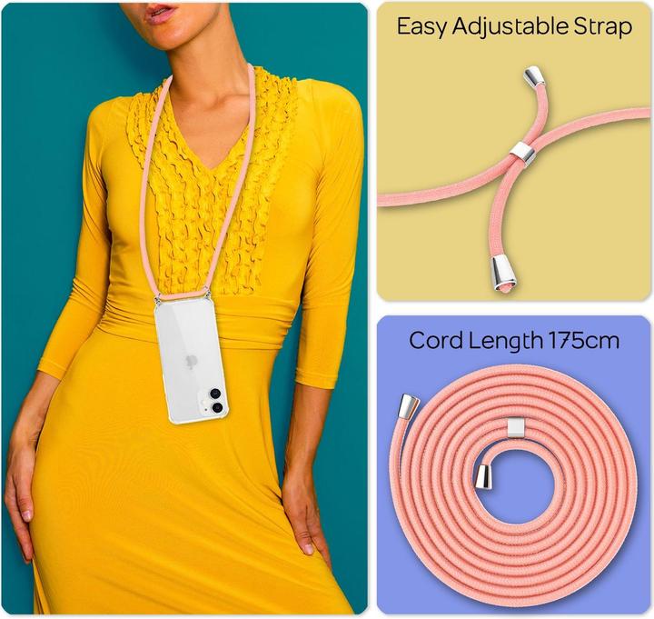 Actual product image Nalia Mobile phone case with chain