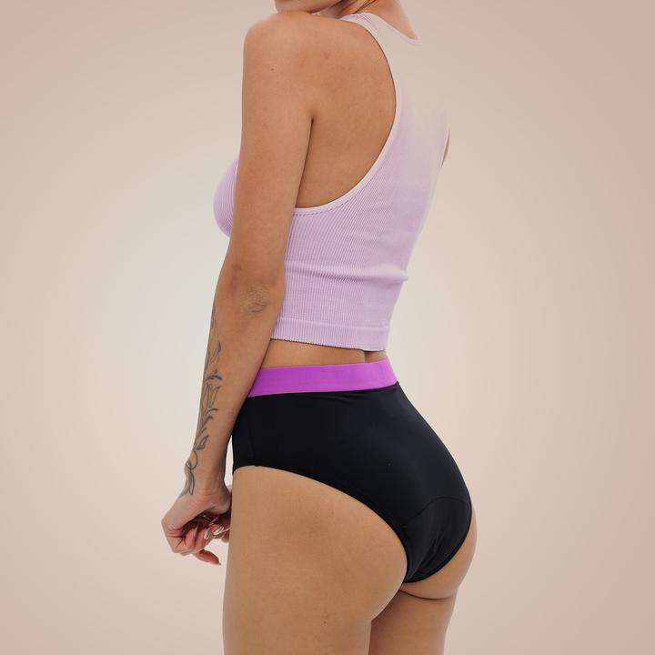 Immagine prodotto Weekiss Intimo sportivo a vita alta rosa per il periodo (40)