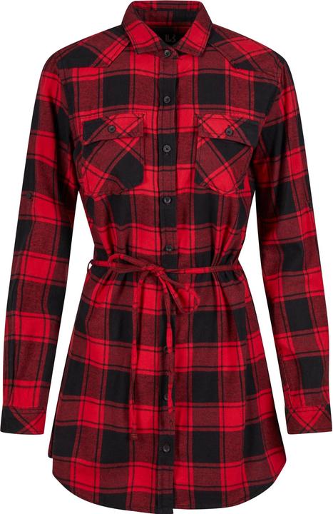 Actual product image Brandit Ladies Lucy long sleeve shirt size M Colour red/black (M)