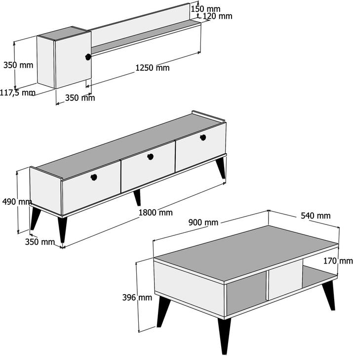 Immagine prodotto Homitis Hannah (180 x 49 x 35 cm)