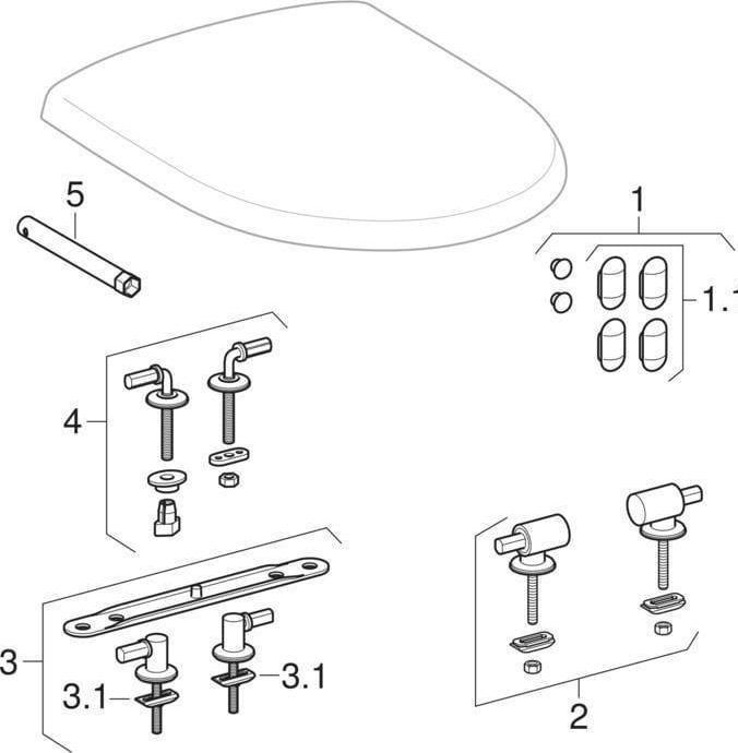 Actual product image Geberit Keramag / WC seat Renova New white 573010